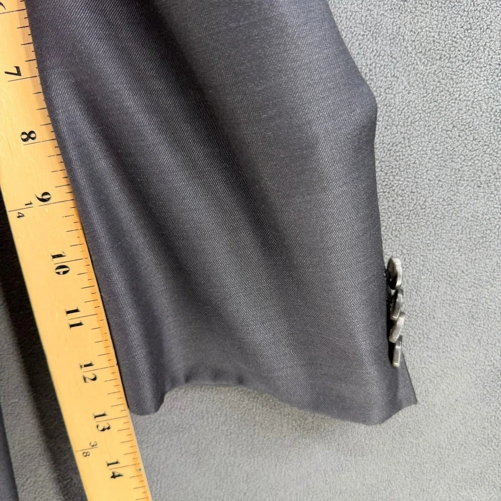 Joseph Abboud Ermenegildo Zegna Wool Blazer Mens 48S Custom Gray Sport Coat 1402